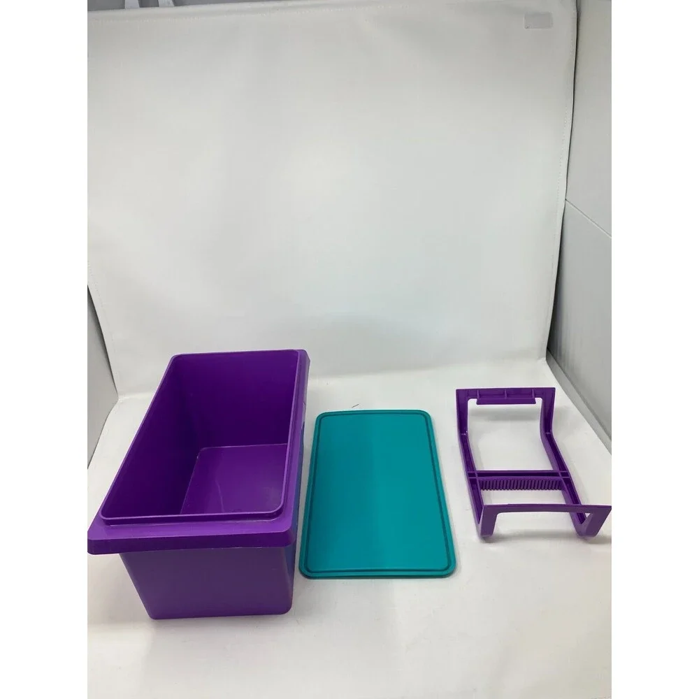 Tupperware‎ Hostess Beach Bright Picnic Totes & Cup Teal & Purple Retro Set